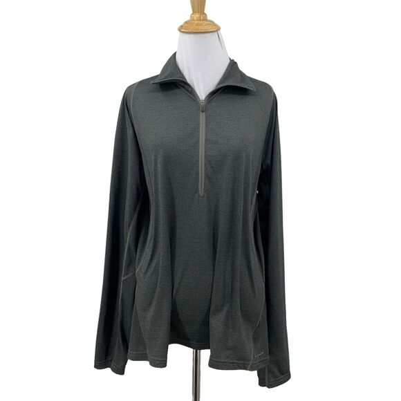 Columbia Titanium Sweatshirt Womens XL Extra Large Gray Half Zip Thermal Shield - Picture 1 of 13